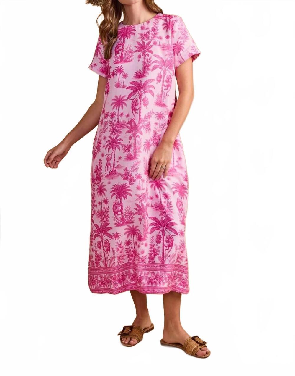 NEW DOUBLE A ellie dress in eden rock